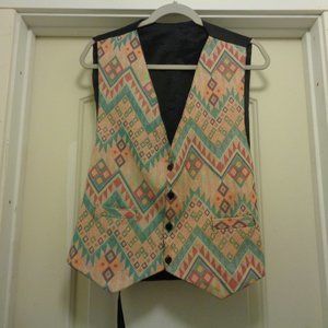 TURKISH CLOTH & SATIN VEST  MED/LG